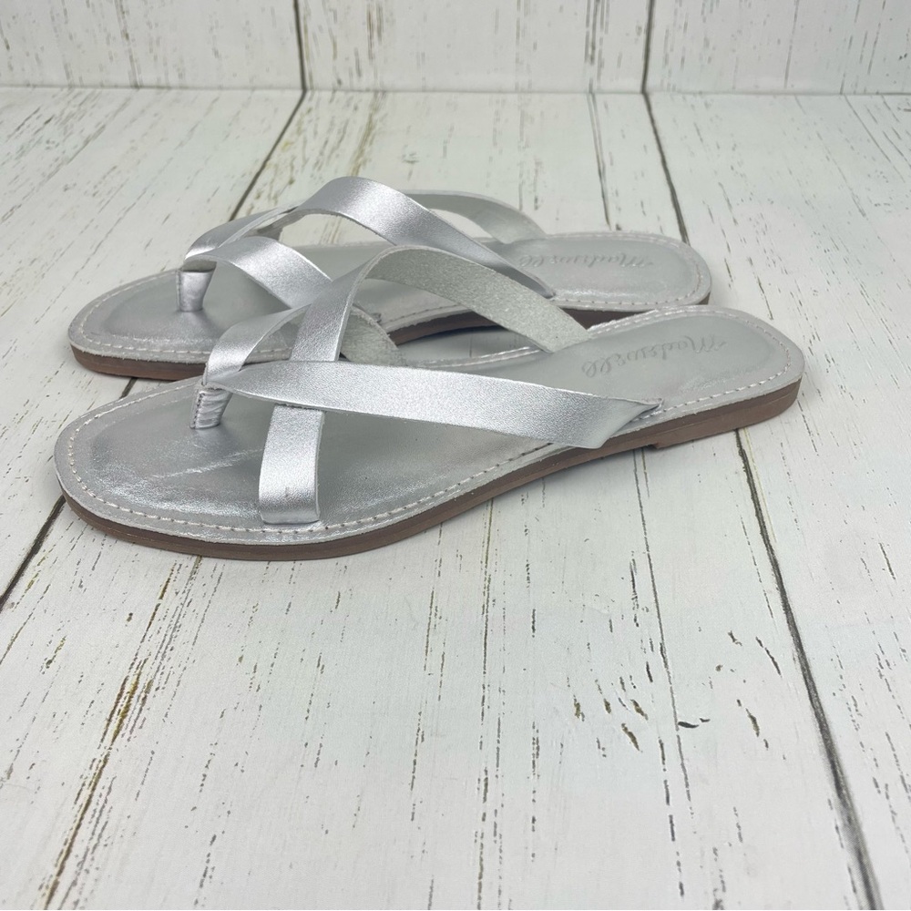 Madewell Silver Sandals Size 6